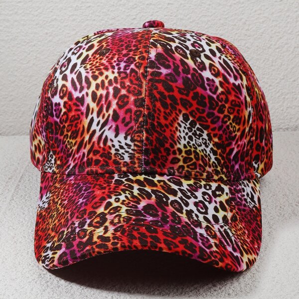 

Leopard Print Baseball Cap, Multicolor
