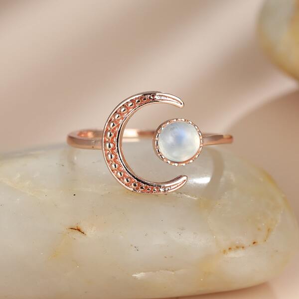 

18K Gold Plated Cuff Ring, Rose gold