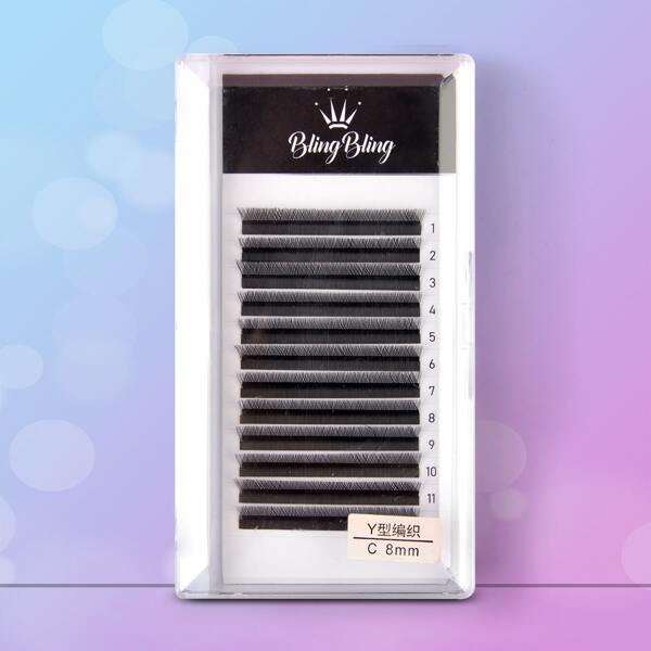 

1box Y-shaped Fake Eyelashes, Black