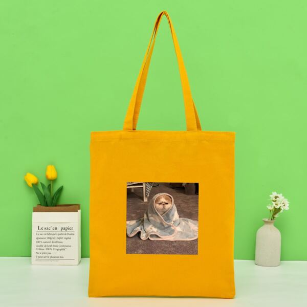 

Animal Graphic Shopper Bag, Yellow