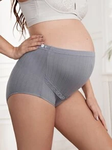 SHEIN Maternity 3pcs Solid Panty For Mother Underwear Ladies