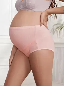 SHEIN Maternity 3pcs Solid Panty For Mother Underwear Ladies