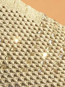 Zapatillas deportivas tejidas minimalista - Caqui - Ver 7