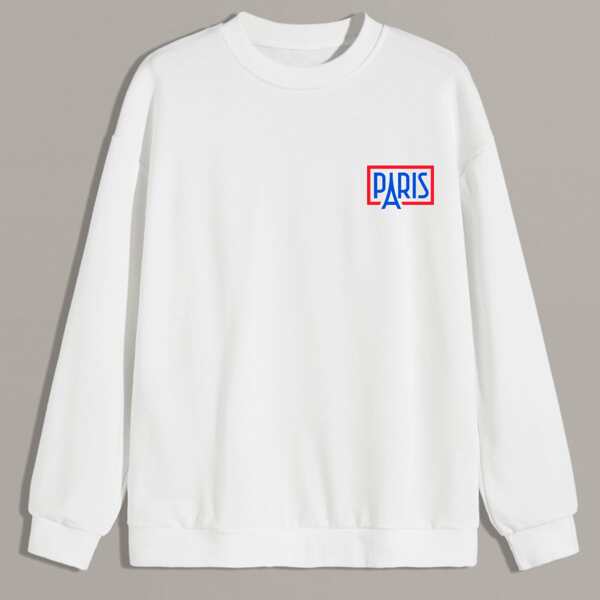 

Guys Letter Graphic Sweatshirt, White