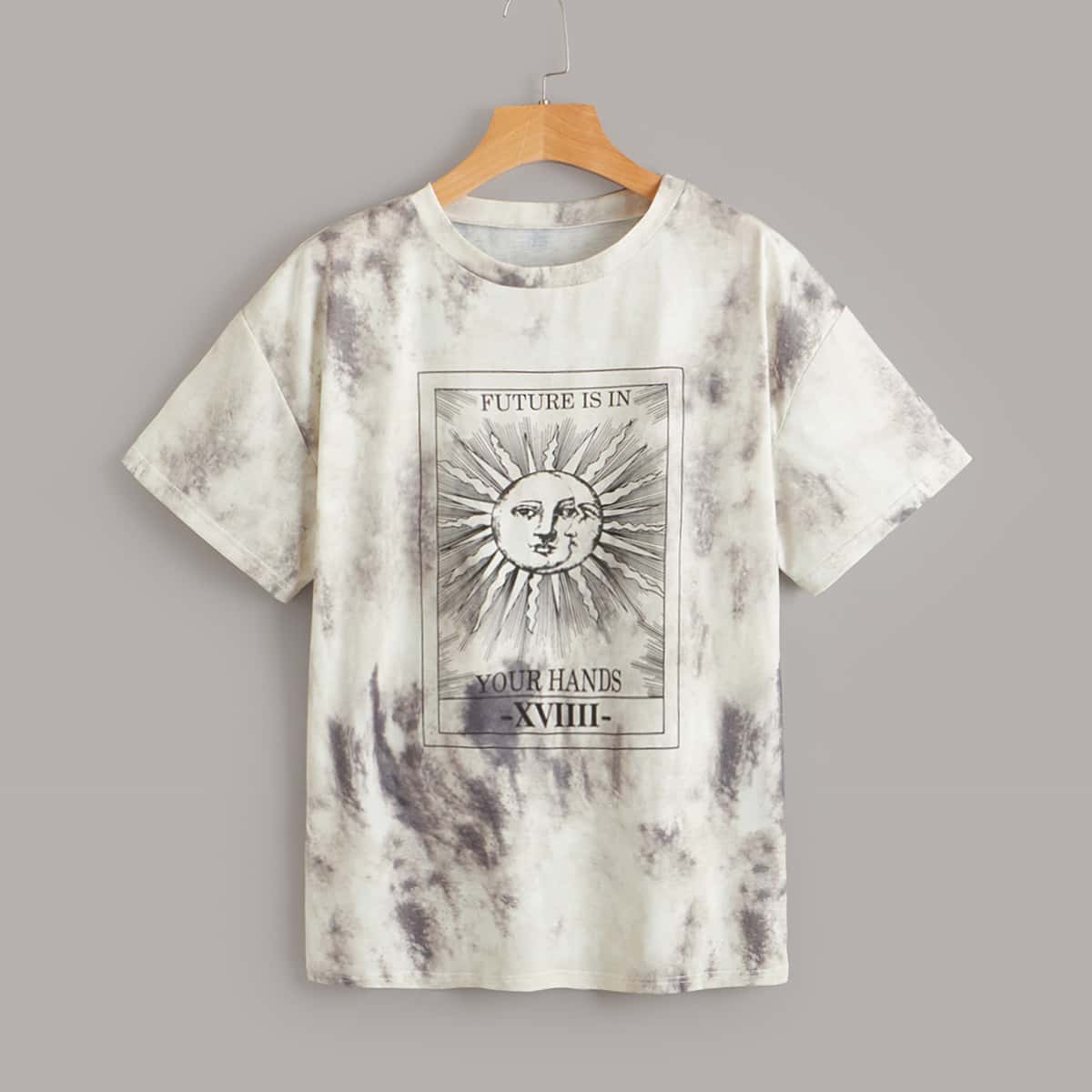 

Sun & Letter Graphic Tee, Multicolor