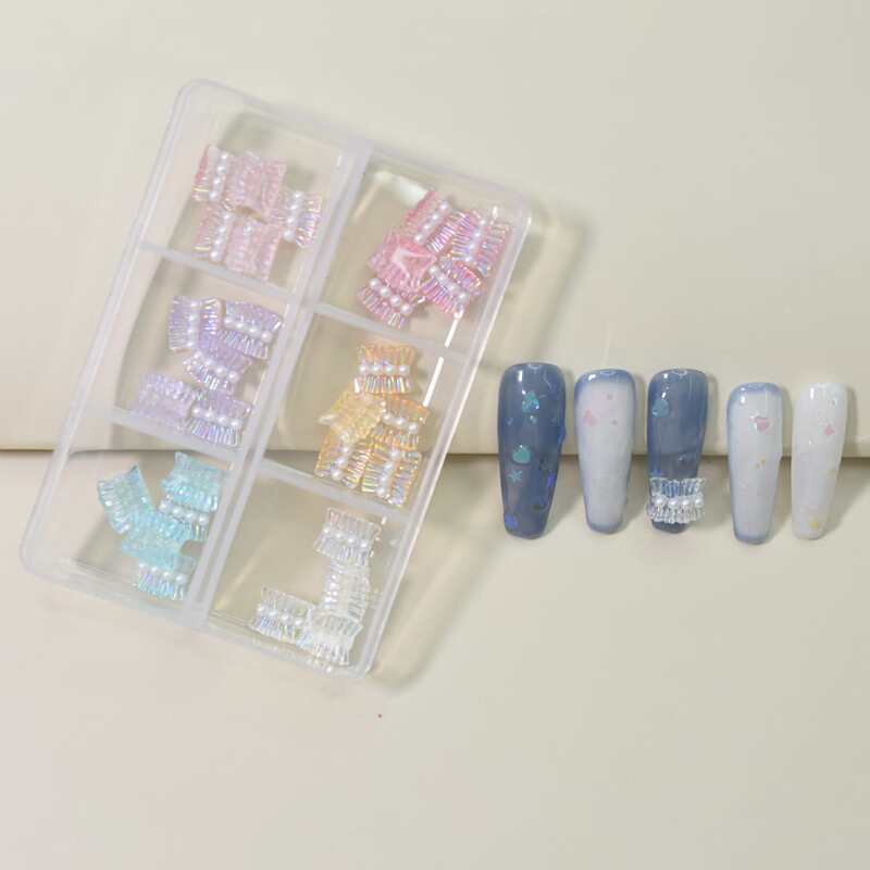 

1box Faux Pearl Nail Art Decoration, Multicolor