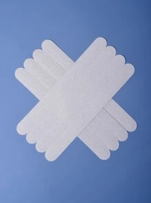 10pcs Solid Color Shower Stall Mat, Non-Slip Shower Tread Strip For Bathroom Home Bathroom Decor - Clear - View 4