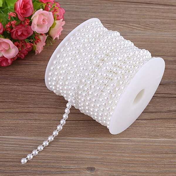 

1roll DIY Beaded Pearl, White