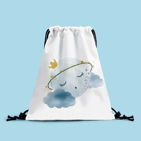 

Cartoon Graphic Drawstring Bag, Multicolor