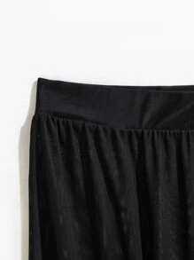 SHEIN Swim Sheer Mesh Beach Pants - Black - View 5