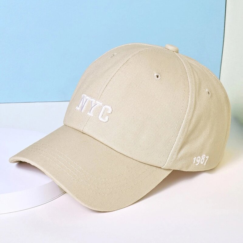 

Guys Letter Graphic Embroidery Baseball Cap, Beige