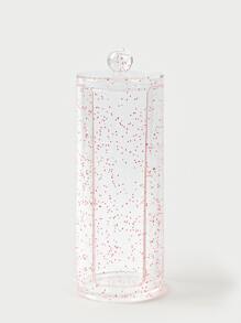 SHEIN BASIC LIVING獨家面膜收納盒-玫瑰金閃粉