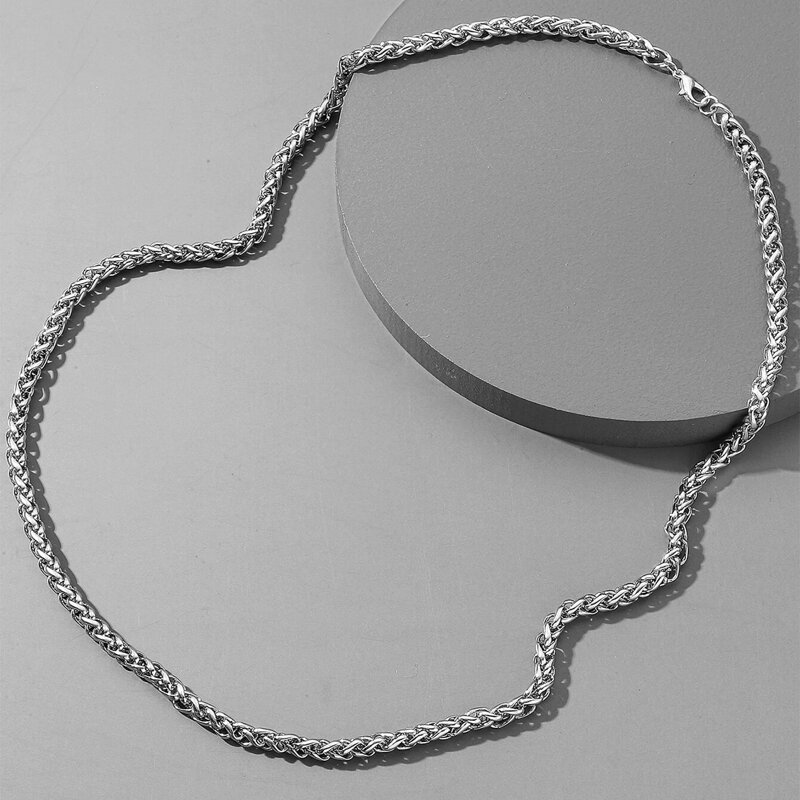 

Guys Minimalist Chain Necklace, Silver