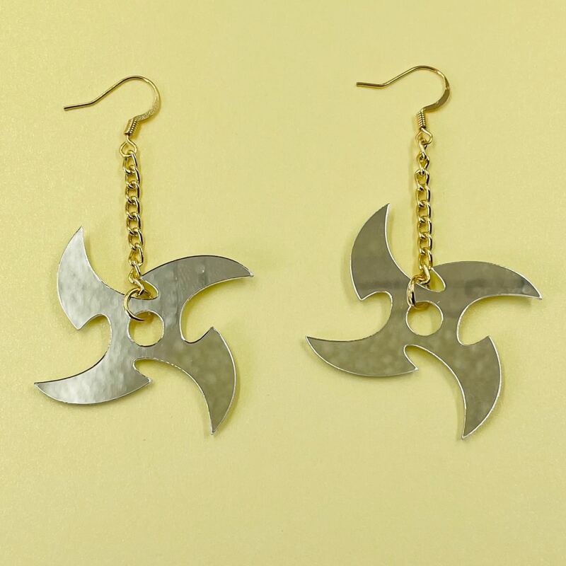 

Dart Drop Earrings, Silver
