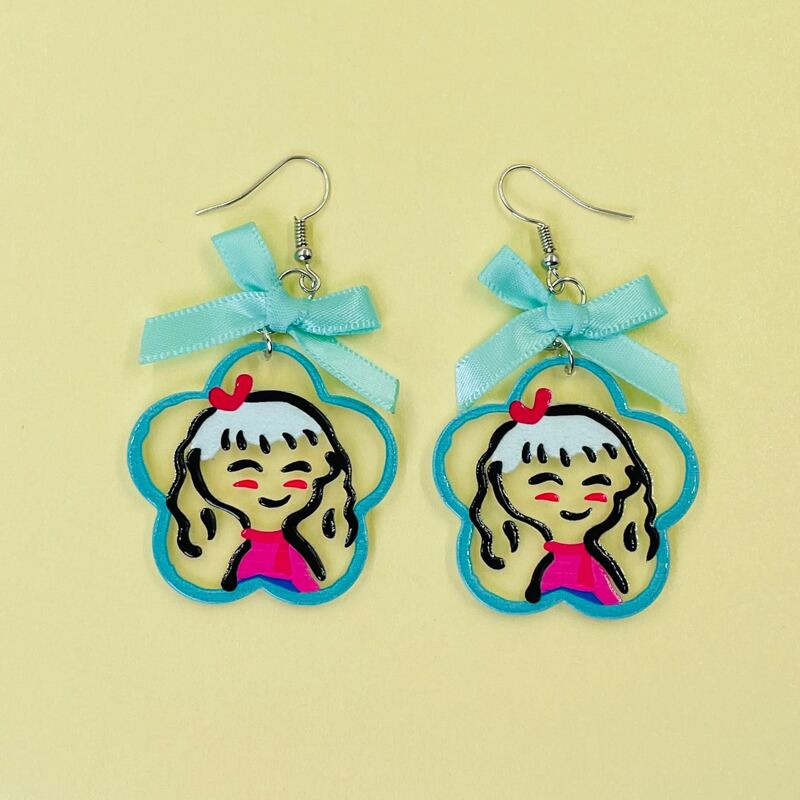 

Figure Drop Earrings, Multicolor