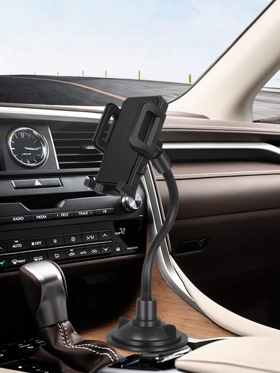 1入組可調節手機車載支架 - 黑色 - 查看 1