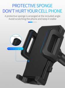 1入組可調節手機車載支架 - 黑色 - 查看 8