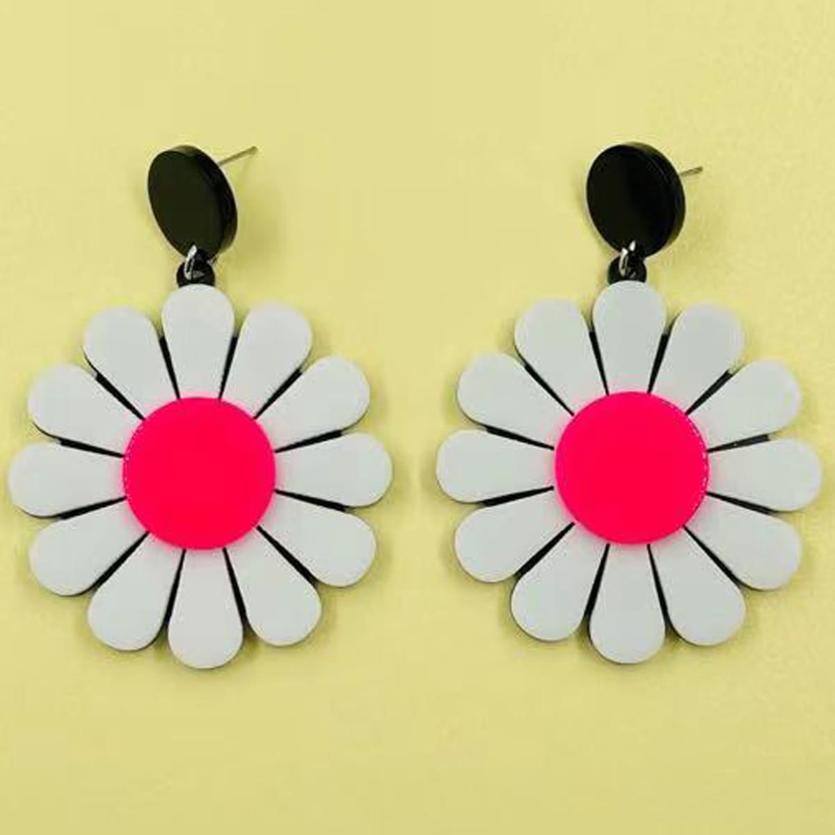 

Flower Drop Earrings, Multicolor