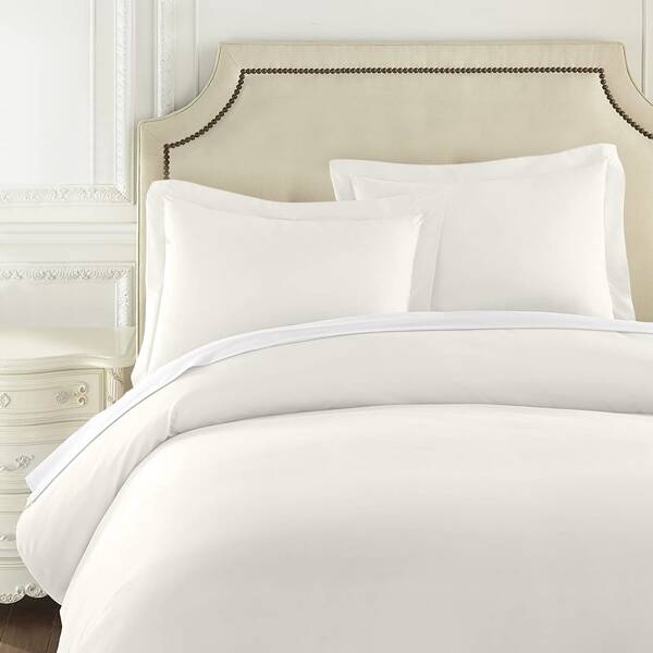 

Solid Duvet Cover Set Without Filler, Beige