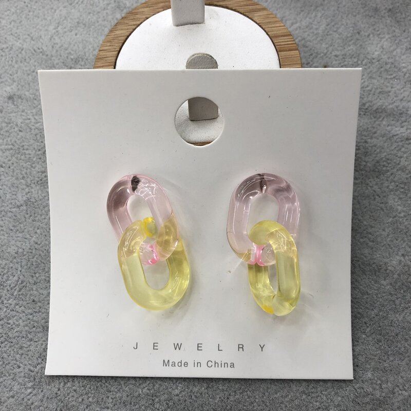 

Chain Drop Earrings, Multicolor