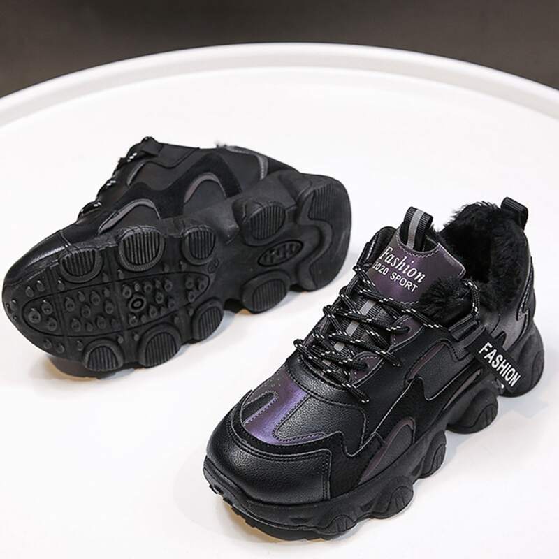 

Lace-up Front Sneakers, Black