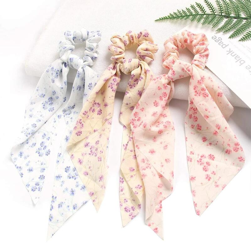 

1pc Random Ditsy Floral Scrunchie Scarf, Multicolor