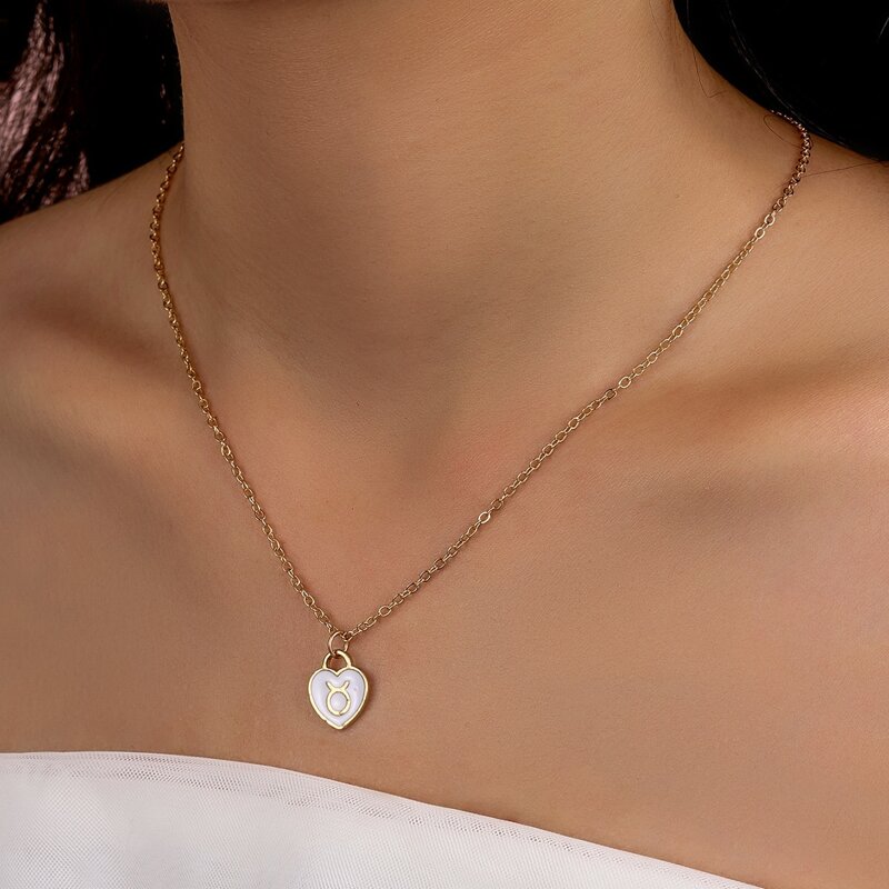 

Heart Pendant Chain Necklace, Gold