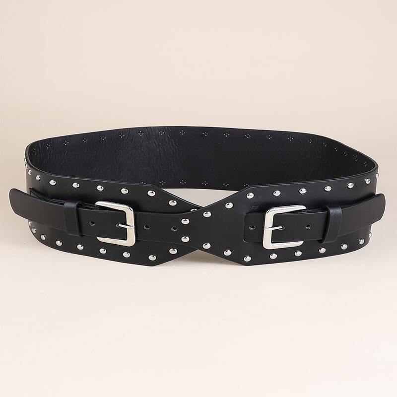 

Studded Decor Belt, Black