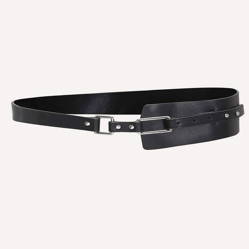

1pc Simple Belt, Black