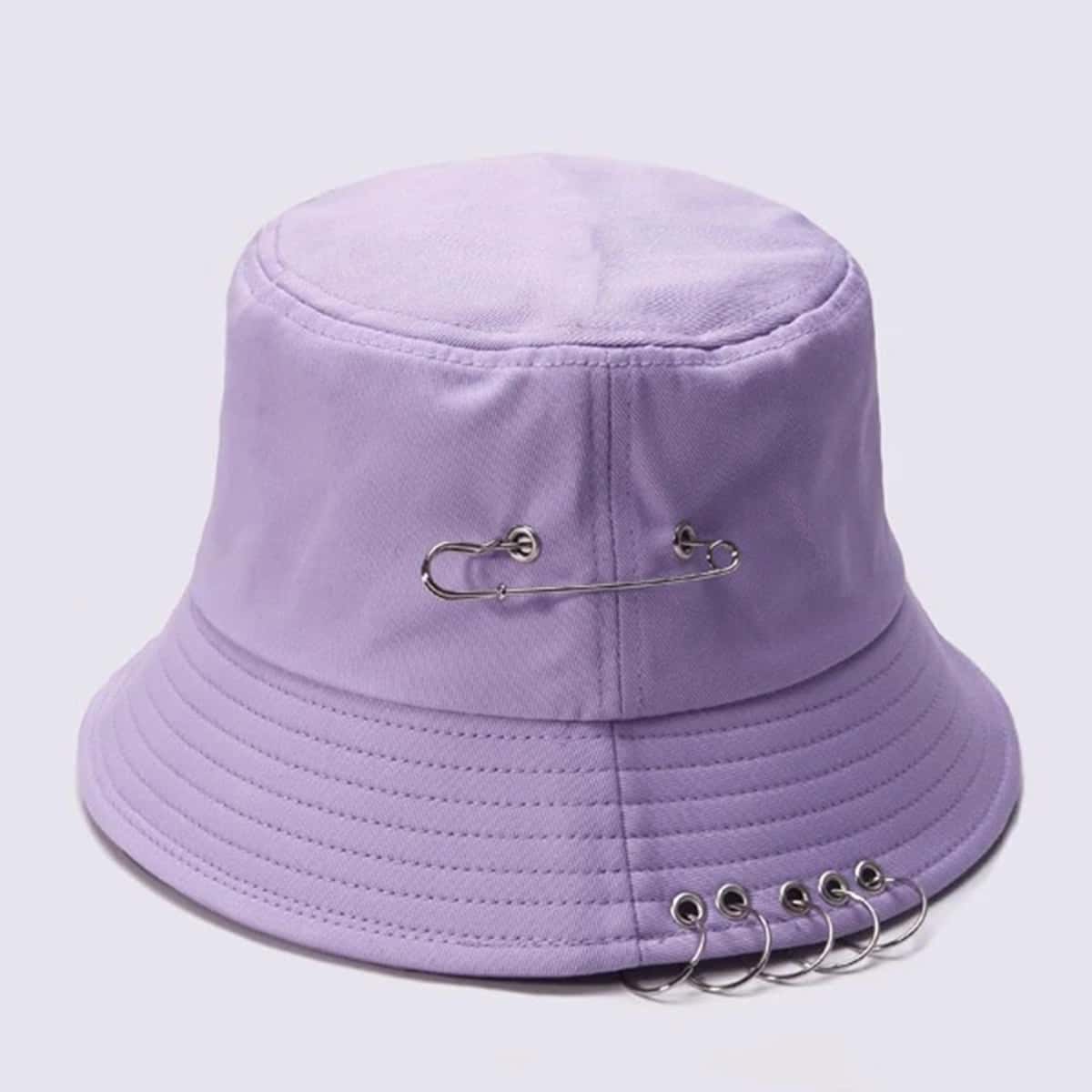 

Ring Decor Bucket Hat, Purple