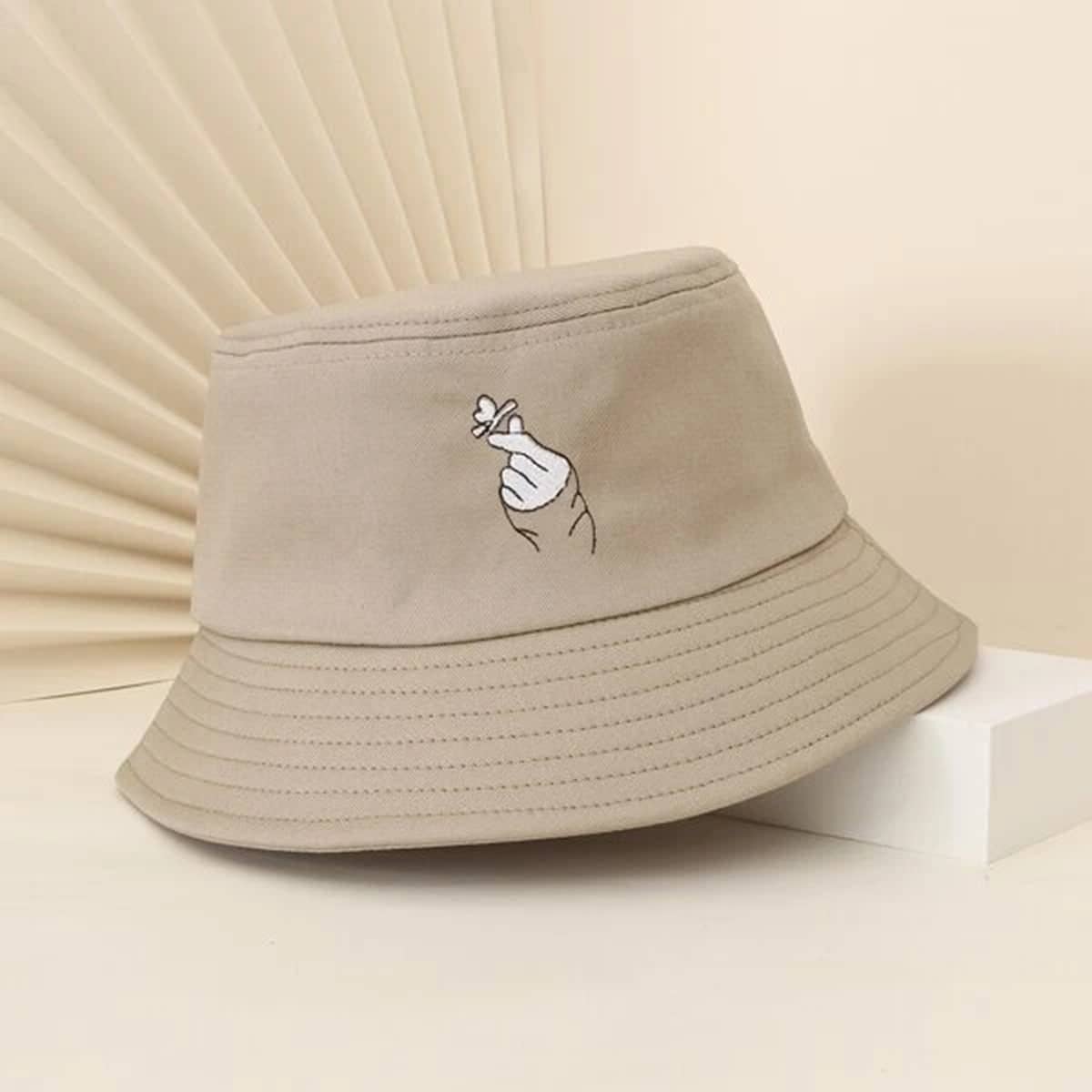 

Gesture Graphic Bucket Hat, Khaki
