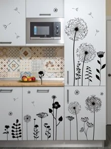 1 bộ Miếng dán tường in hình hoa bồ công anh, Hình dán, Decal dán tường, Decal nhựa vinyl trang trí nhà cửa, Vật phẩm trang trí mùa xuân làm mới ngôi nhà của bạn, Miếng dán trang trí lễ hội Quà tặng sinh nhật tốt nghiệp - màu đen - Xem 6