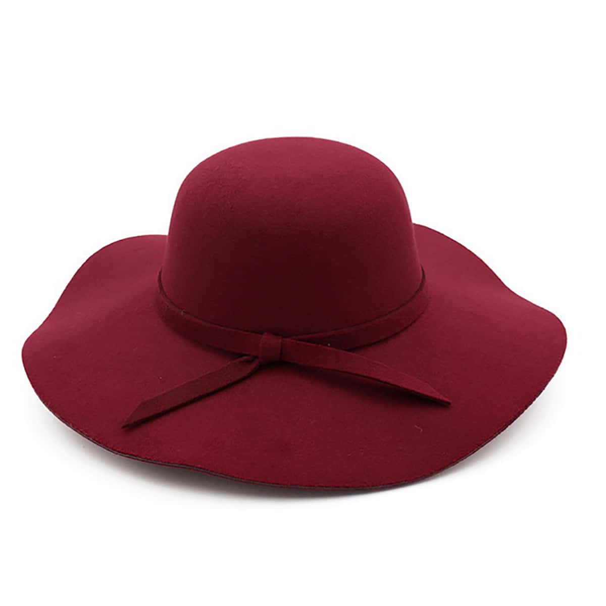 

Wide Brim Floppy Hat, Burgundy
