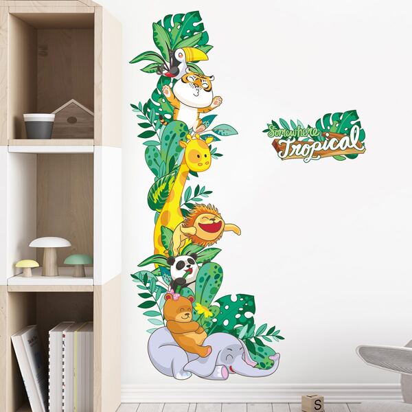 

Cartoon Graphic Wall Sticker, Multicolor