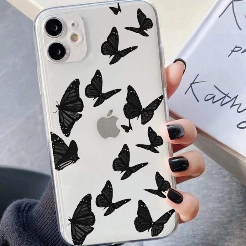 

Butterfly Clear Phone Case, Multicolor