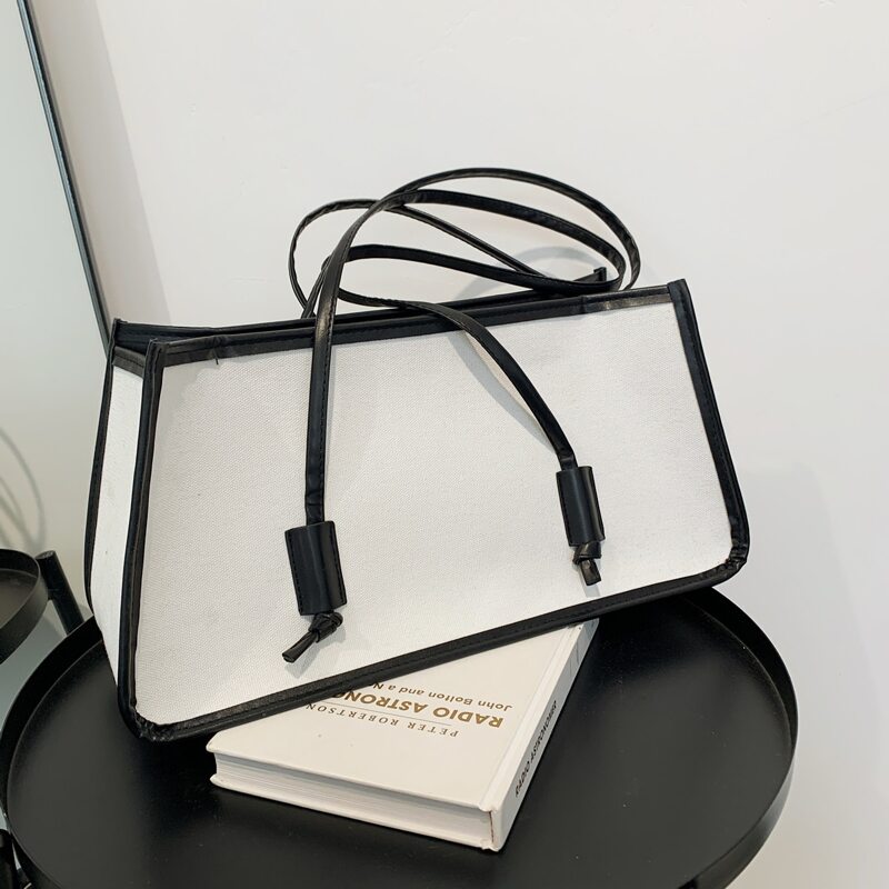 

Two Tone Shoulder Bag, White