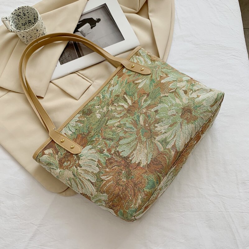 

Floral Pattern Tote Bag, Multicolor