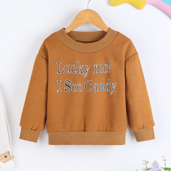 

Toddler Girls Slogan Graphic Sweatshirt, Ginger
