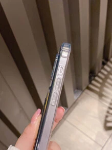 Clear Phone Case With Card Slot With Card Holder - Black - View 4