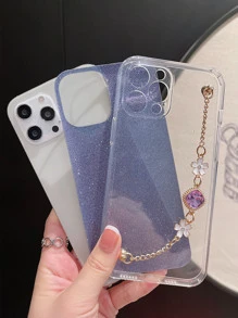 Tpu 閃光水鑽手帶手機殼相容 Iphone 15/15 Pro/ 15 Pro Max - 藍色 - 查看 3