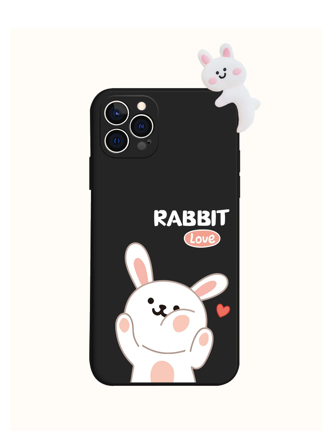Funda de móvil con estampado de dibujos animados con diseño de conejo 3D - Multicolor - Ver 1
