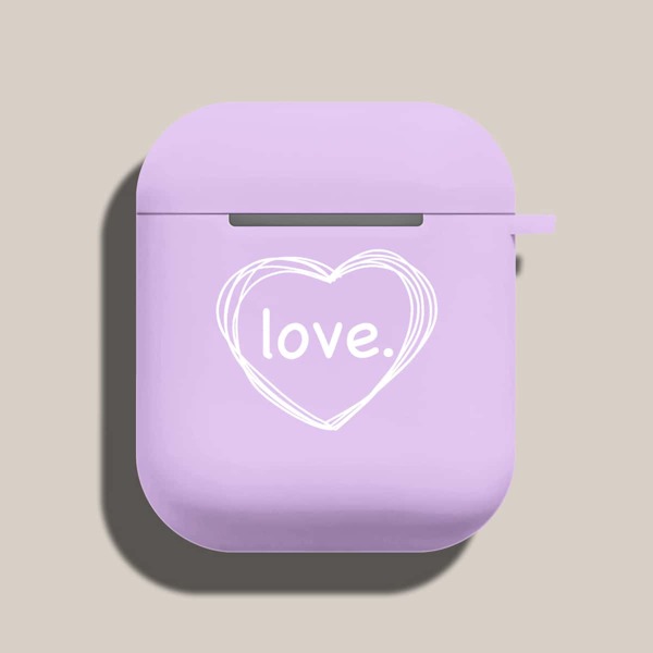 

Чехол для Airpods с узором сердечка, Многоцветный