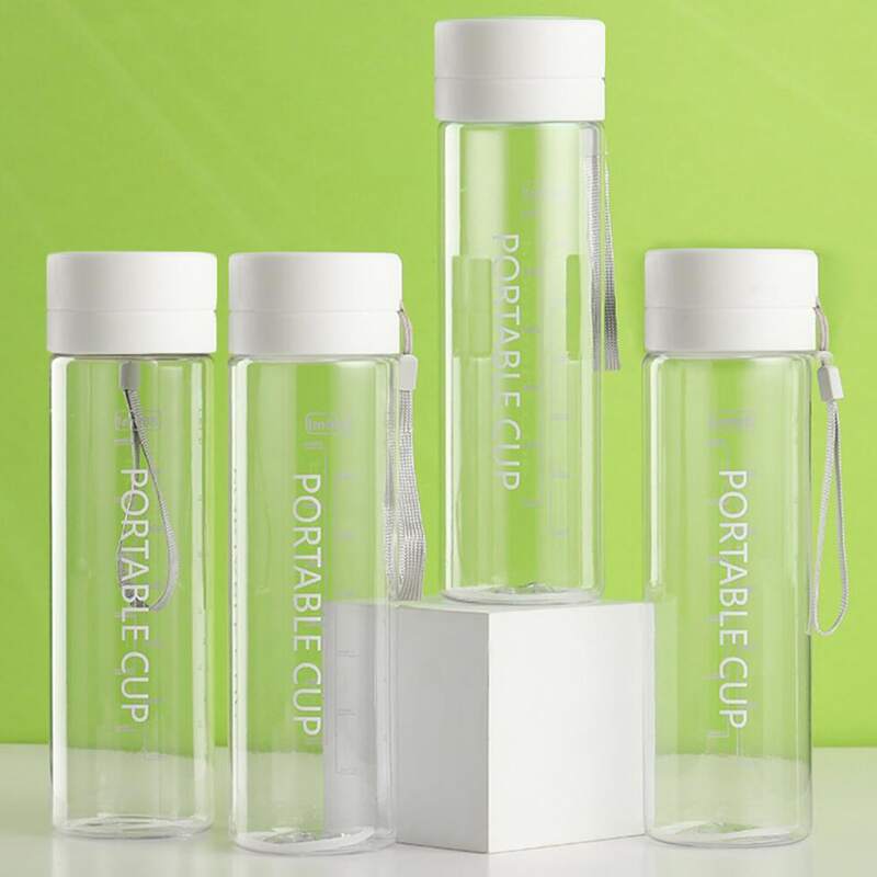 

1pc Clear Water Bottle, White