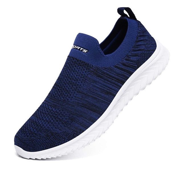 

Men Letter Graphic Mesh Panel Slip On Sneakers, Royal blue