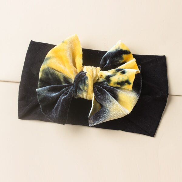 

Baby Tie Dye Bow Decor Hair Band, Black
