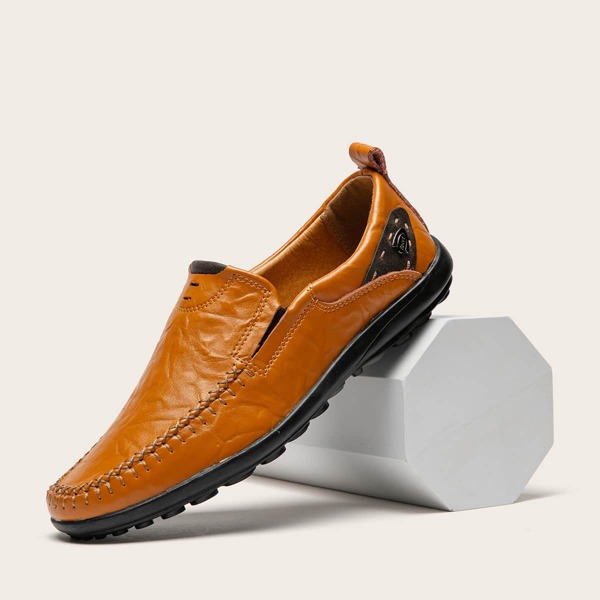 

Men Marble Slip On Loafers, Yellow