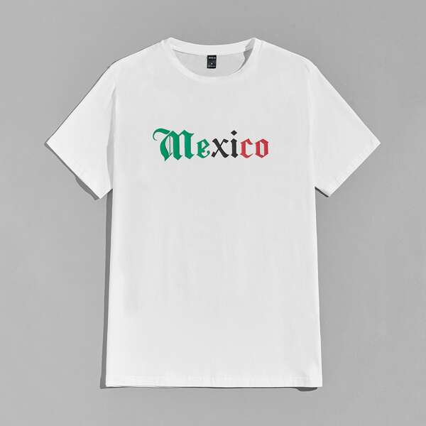 

Men Letter Graphic Tee, White