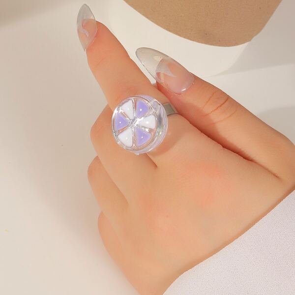 

Resin Cuff Ring, Multicolor