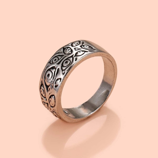 

Eye Engraved Ring, Antique silver