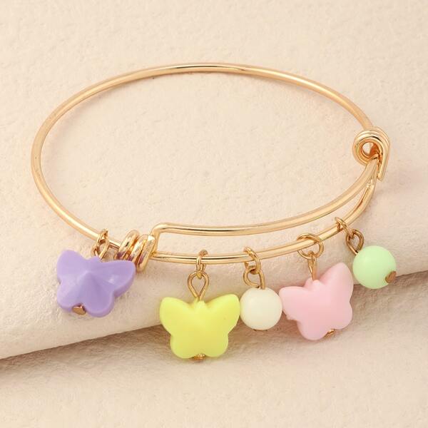 

Butterfly Charm Bangle, Multicolor